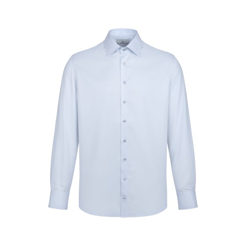 Koszula Partigiani blue bawełna twill Albini