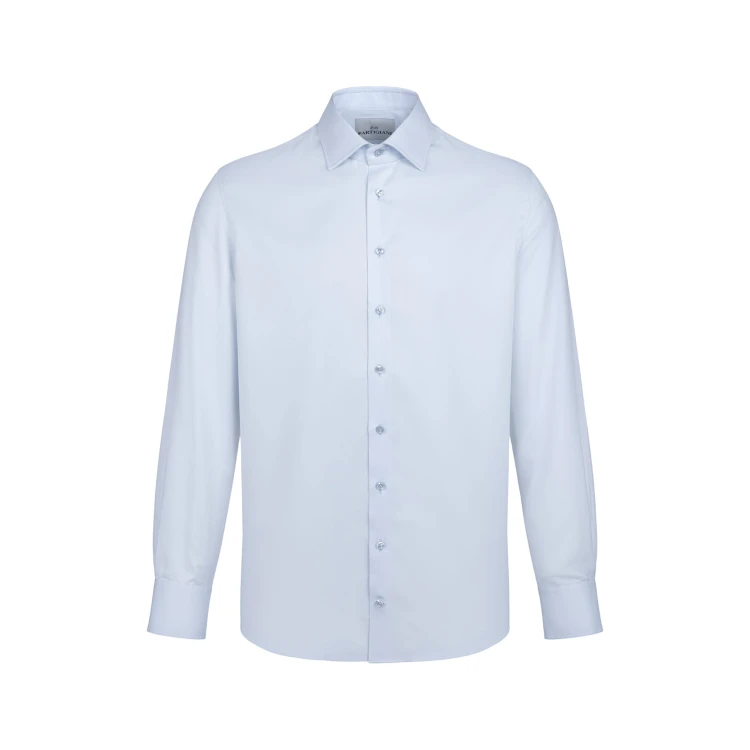 Koszula Partigiani blue bawełna twill Albini