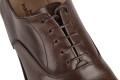 dark brown.oxford, goodyear welted sznurowanie zamkniete