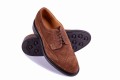 Carlos Santos 1046 Brown Suede Derby long wing skóra zamszowa gumowa podeszwa
