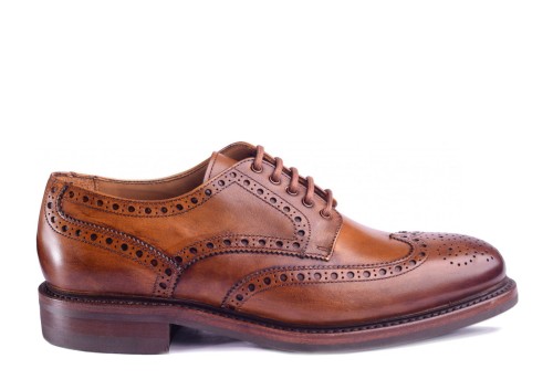 Berwick 4485 Cuero Derby, derby premium havy country brogue, skóra cielęca, skóra anilinowa, otwarta przyszwa, podeszwa gumowa dainite,