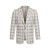 Jacket full canvas Partigiani Ivory colour