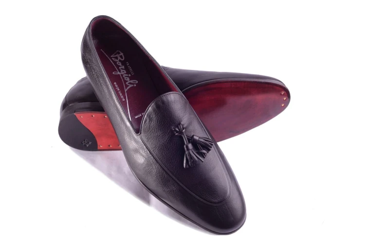 Fratelli Borgioli Tassel Loafer buty wsuwane brązowe
