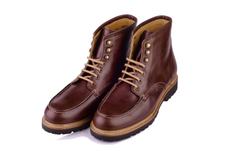 buty za kostkę ze skóry olejowanej