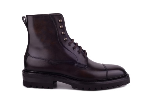 ręcznie szyte wysokie buty zimowe
