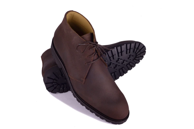 Partigiani 8801 Gaucho Suede Chukka, podeszwa Vibram