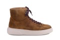 Sneakersy partigiani wysokie high top z zamszu w kolorze jasny brąz