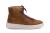 Sneakersy partigiani wysokie high top z zamszu w kolorze jasny brąz