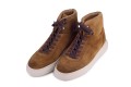 Sneakersy partigiani wysokie high top z zamszu