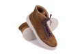 Sneakersy partigiani wysokie high top z zamszowe