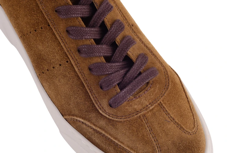 Sneakersy partigiani wysokie high top ze skóry  zamszowej