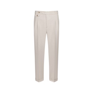 Partigiani beige linen trousers