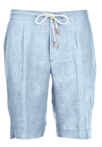 PARTIGIANI Linen Bermuda Shorts