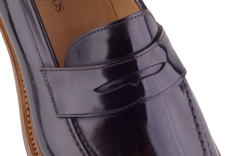 bordowe wsuwane loafersy