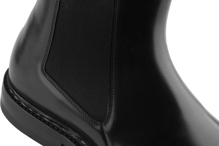 luksusowe sztyblety ze skóry cielęcej szyte