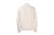 Beżowy sweter zip z wełny