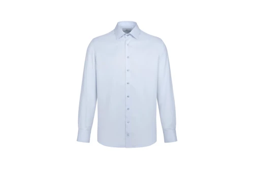 Koszula Partigiani blue bawełna twill Albini
