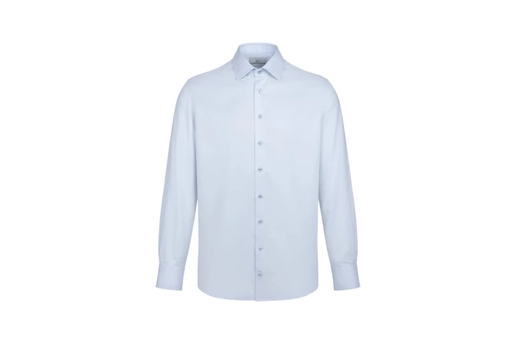 Koszula Partigiani blue bawełna twill Albini