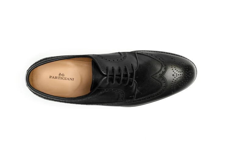 eleganckie buty smart  casualowe partigiani brogowane angielki