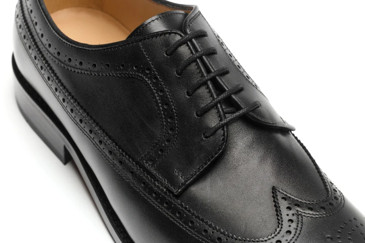 eleganckie buty smart  casualowe partigiani brogowane angielki