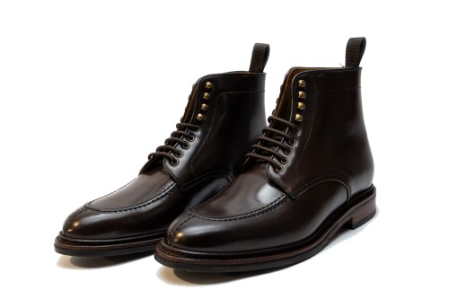 buty zimowe ze skóry cordovan