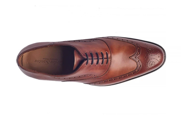 Carlos Santos 8127 Braga Oxford - brązowe oksfordy, szyte metodą goodyear welted