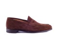 Carlos Santos 9176 Chocolate zamszowe penny loafers