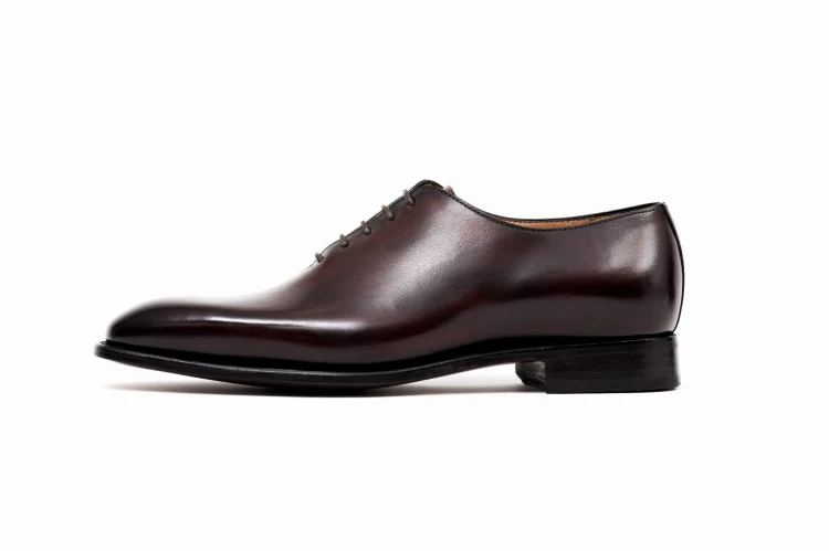 buty ręcznie szyty, lotniki w kolorze brązowym