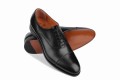 3010 Berwick oxford cap toe czarny na skórzanej podeszwie, szycie goodyear welted