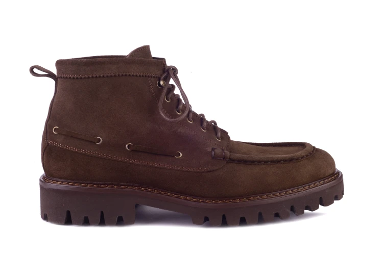 Partigiani 7714 Testa Suede Boot, ręcznie szyte