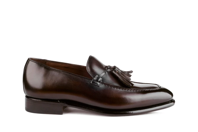 handgrade shoes, wsuwane buty skórzane, mokasyny męskie