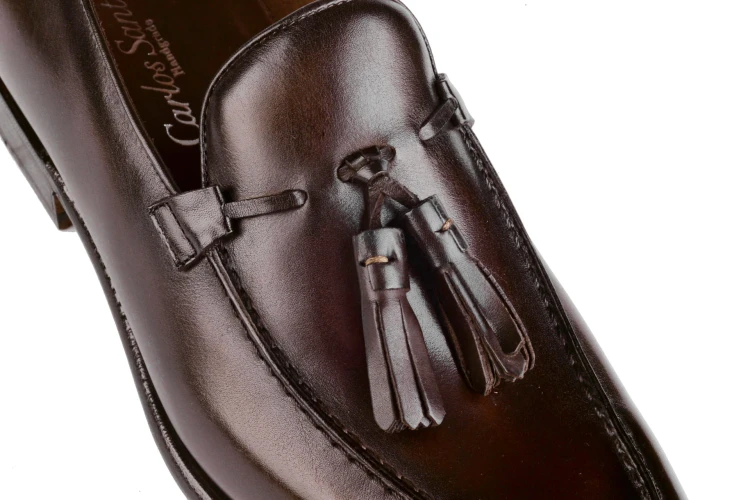 brązowe tassel loafer, handgrade , loafersy premium