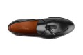 skórzane czarne loafersy, letnie buty