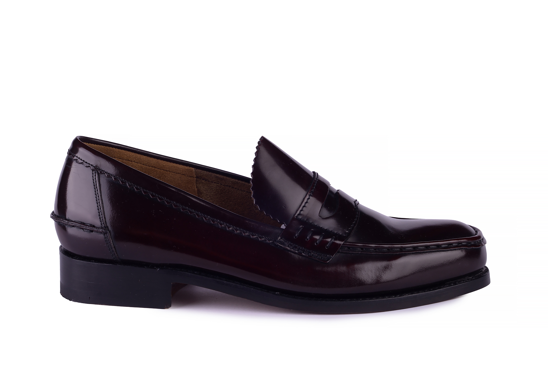 Barker Caruso Burgundy Loafer Klasyczne Buty