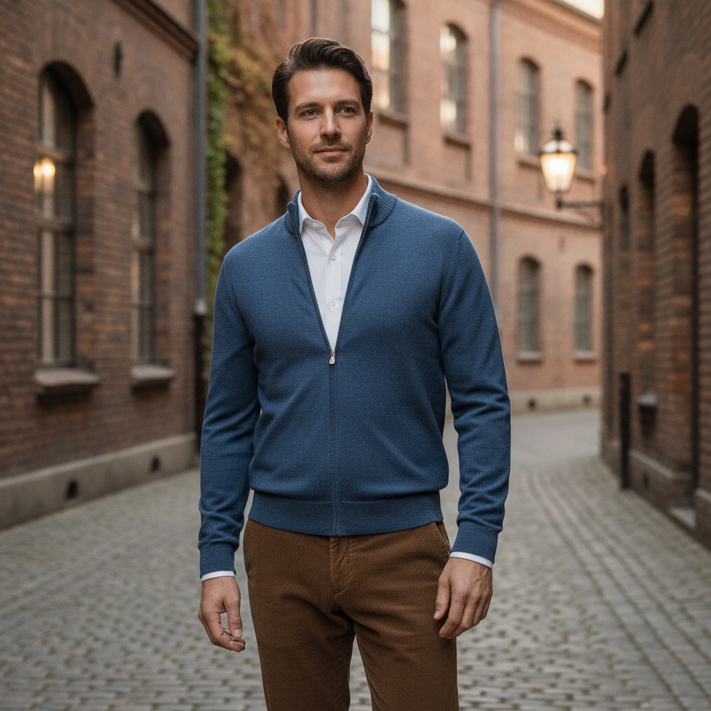 GRAN-SASSO-Sweter-rozpinany-vintage