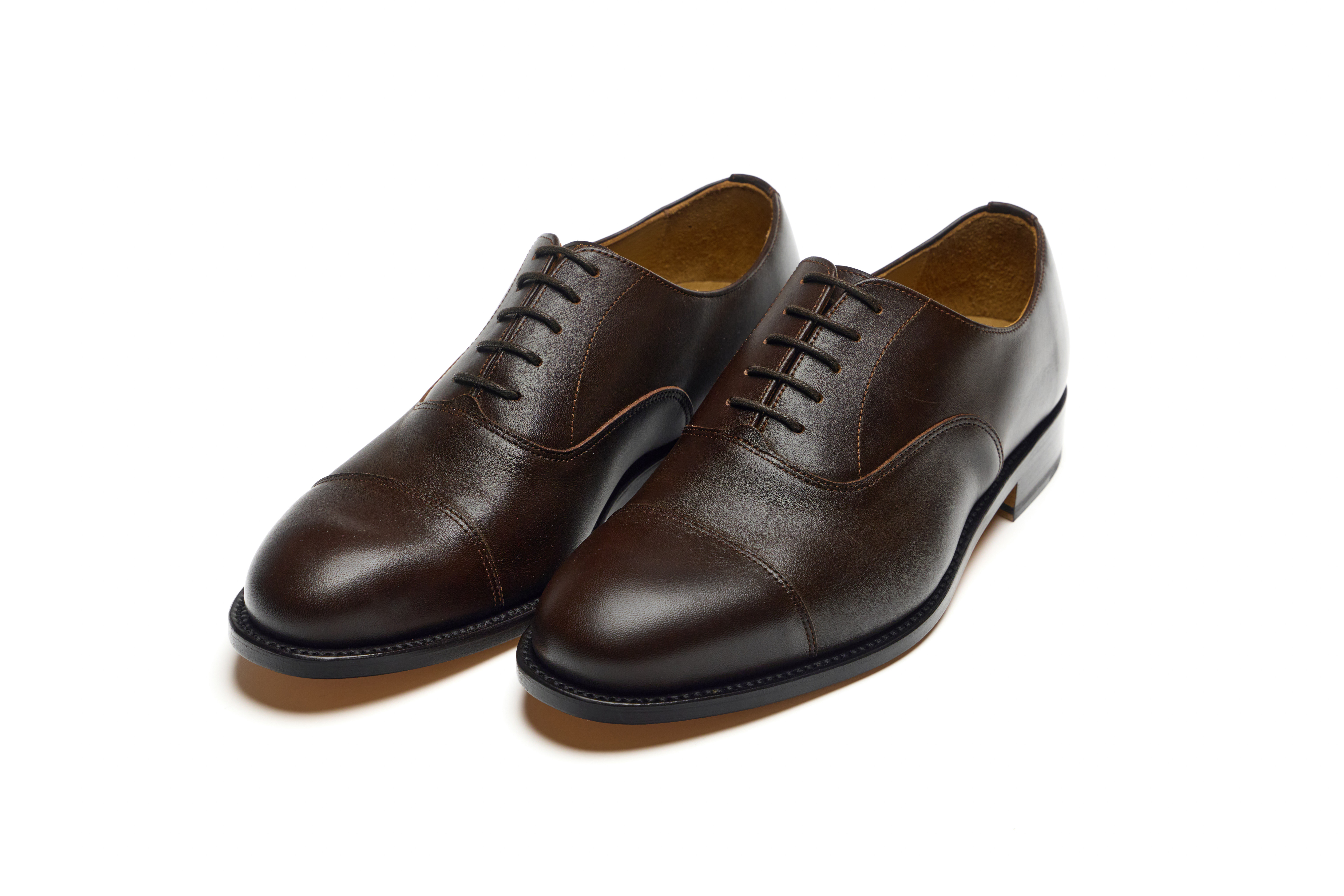 7748 Partigiani, oxford, brązowy, buty do garnituru, podeszwa skórzana