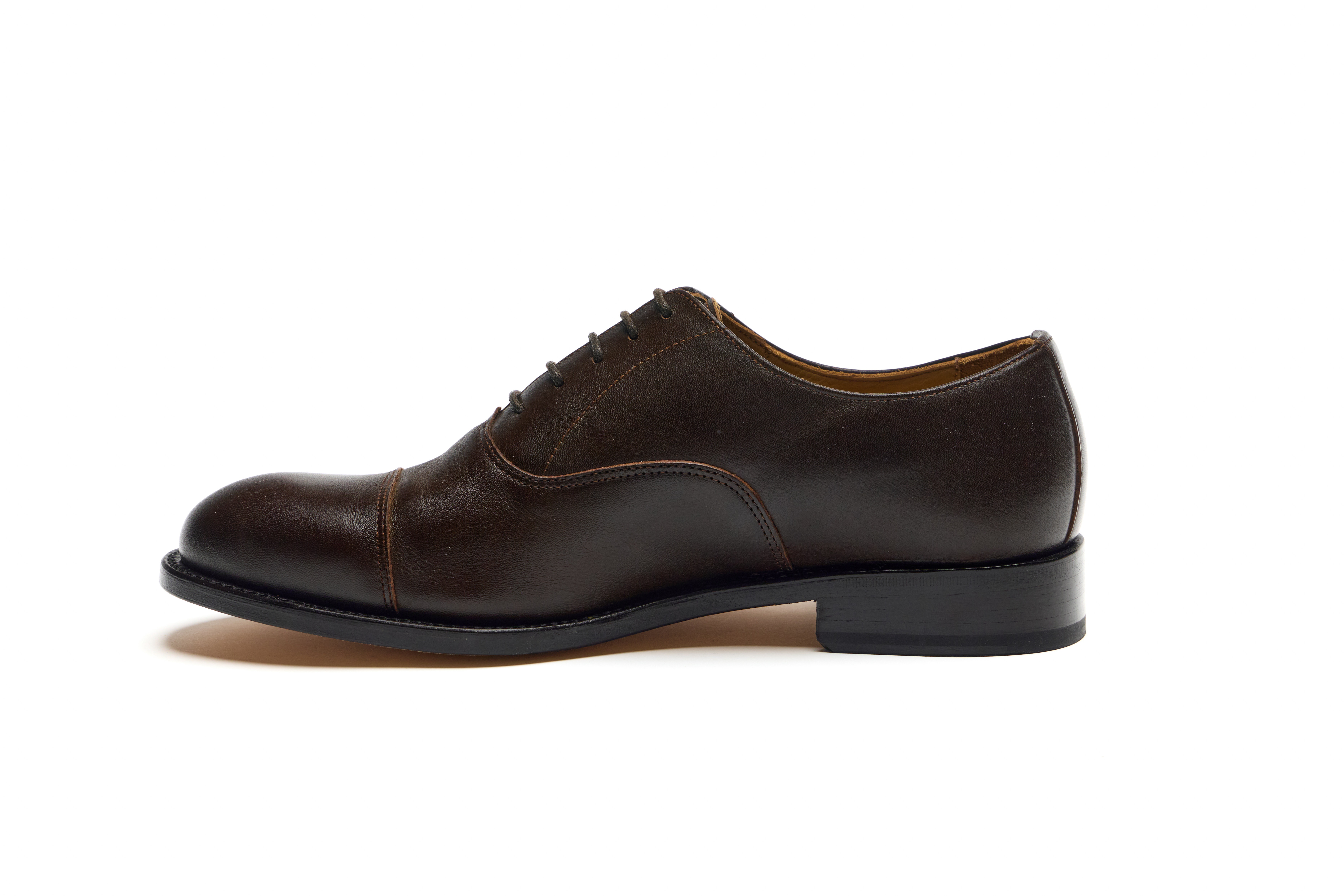 dark brown.oxford, goodyear welted eleganckie buty do garnituru