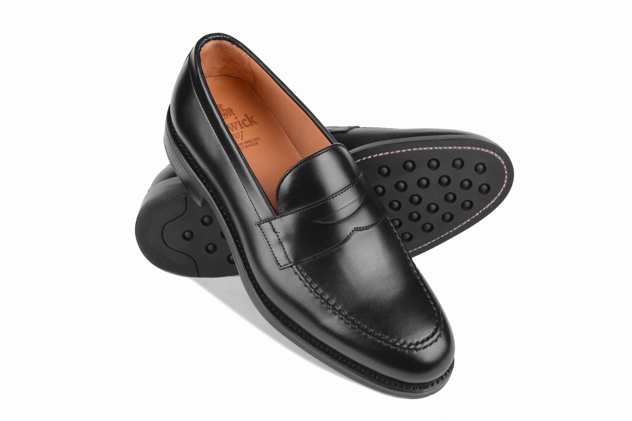 Berwick 4545 Penny Loafer Black Dainite Sole 1